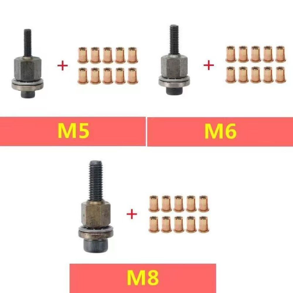 Rivet Setter Tool - Rivettatrice Manuale Portatile M3 M12, Kit