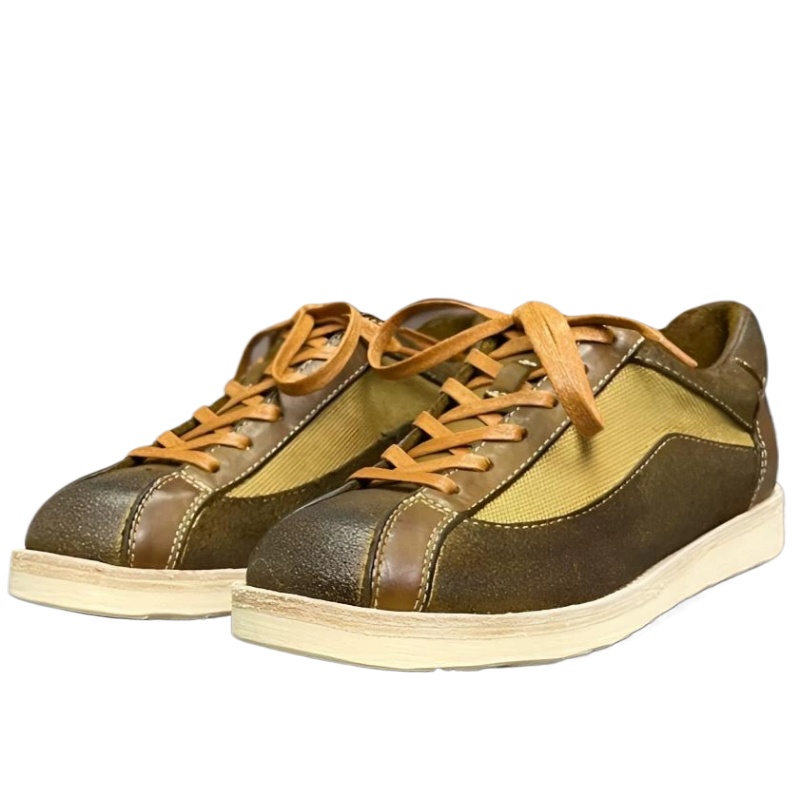 Leatherwork Training - Scarpe Casual in Tela e Pelle