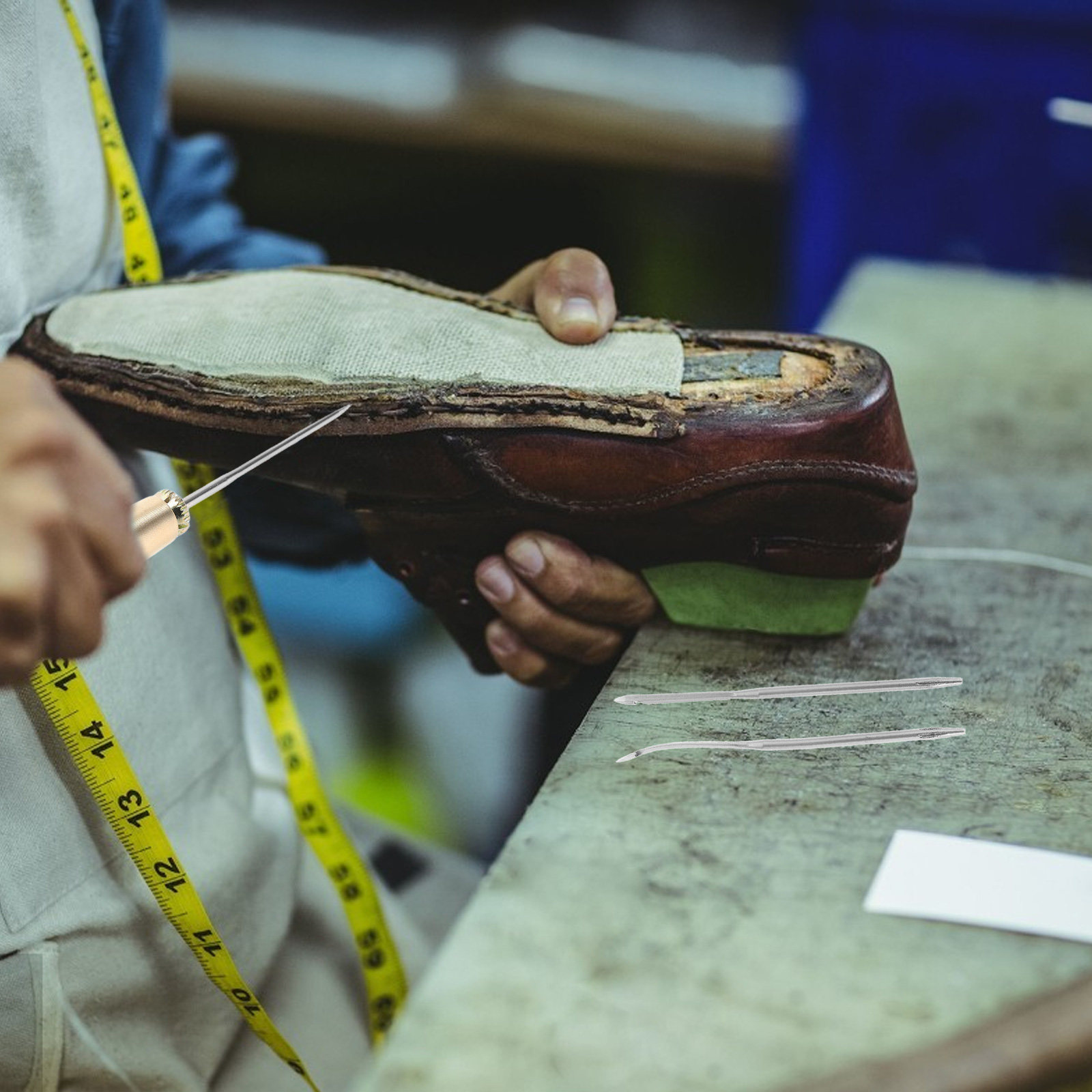 Leatherwork Repairs - Set di punteruoli per riparazione scarpe,