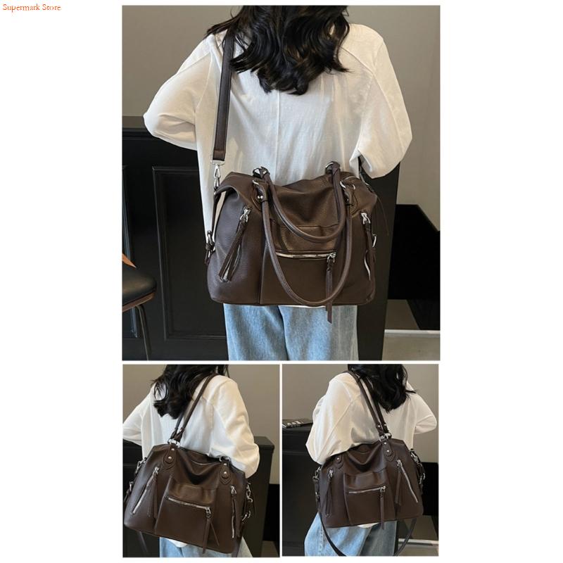 Leather Work Duffle Bag - Q5WE borsa multiuso sotto ascella borsa