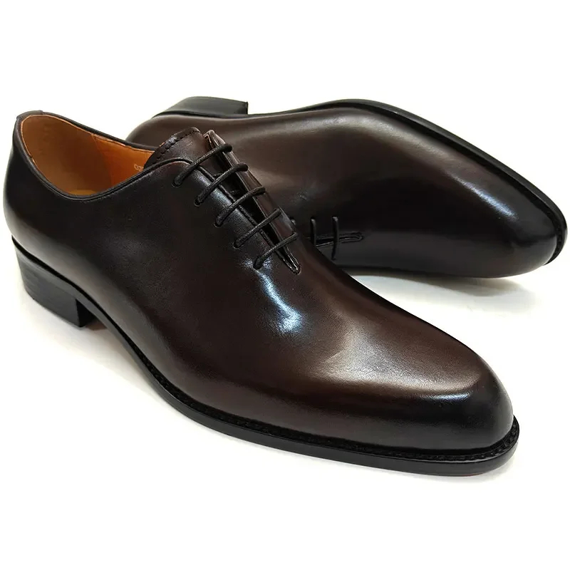 Leather Work Oxfords - Scarpe in pelle da uomo di