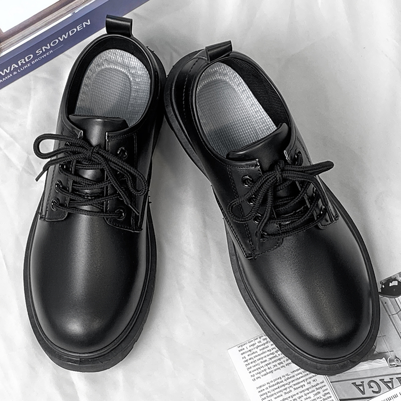 Leather Work Oxfords - Scarpe in pelle da uomo Casual