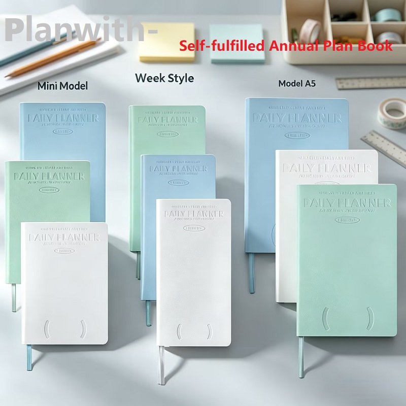 Leather Work Diary - Agenda Annuale Datata Planwith, Diario Settimanale