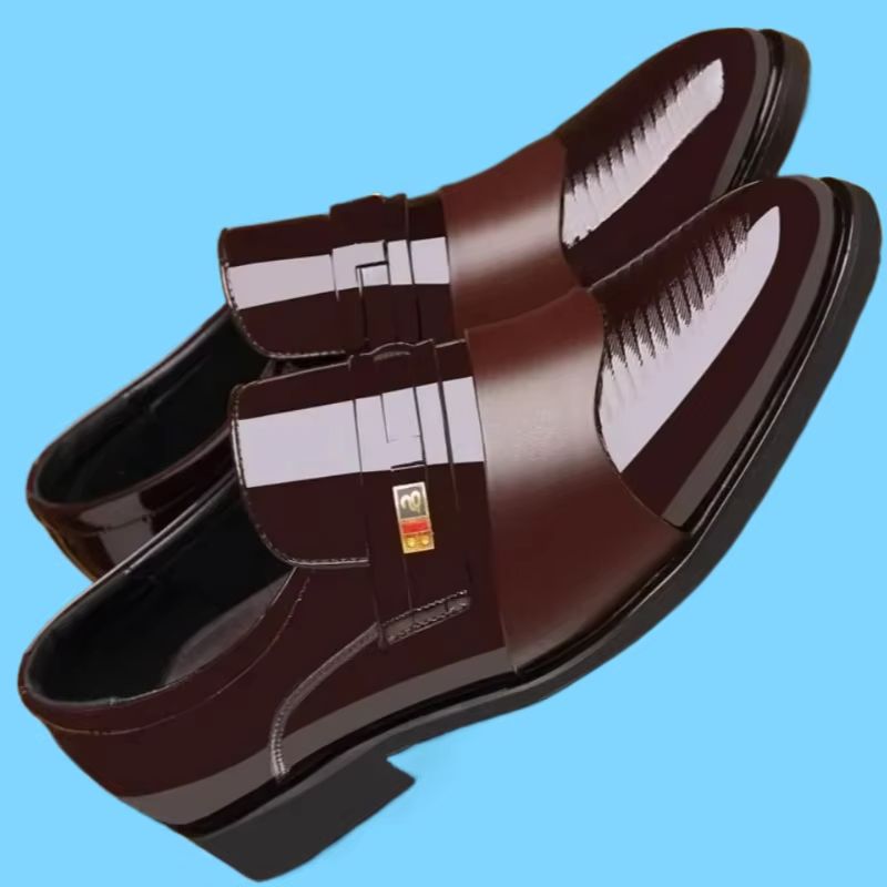 Leather Work Oxfords - Scarpe eleganti da uomo in pelle