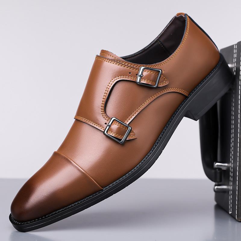 Leather Work Oxfords - Scarpe Oxford in Pelle da Uomo,