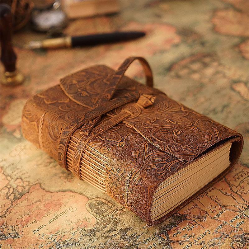 Leather Work Diary - Quaderno in pelle fatto a mano