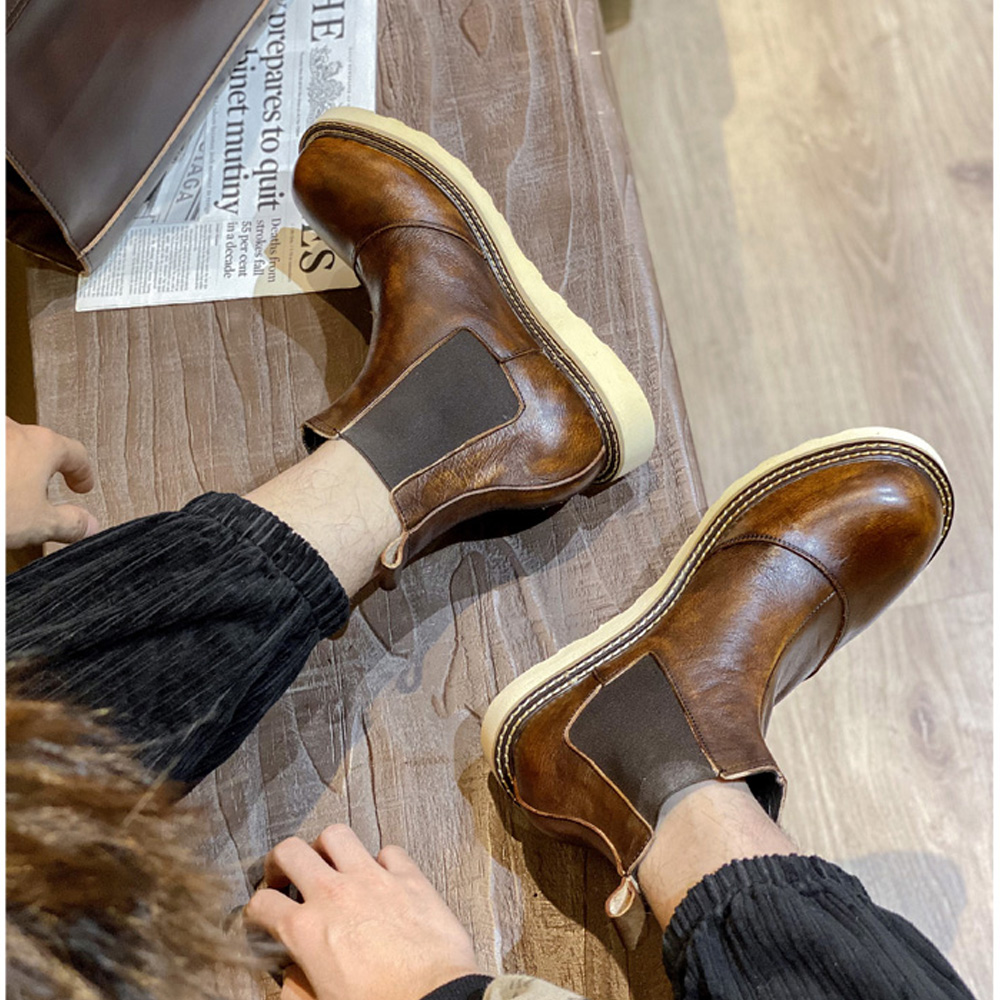 Stivaletti Chelsea in vera pel - Leather Work Oxfords recensione e prezzo
