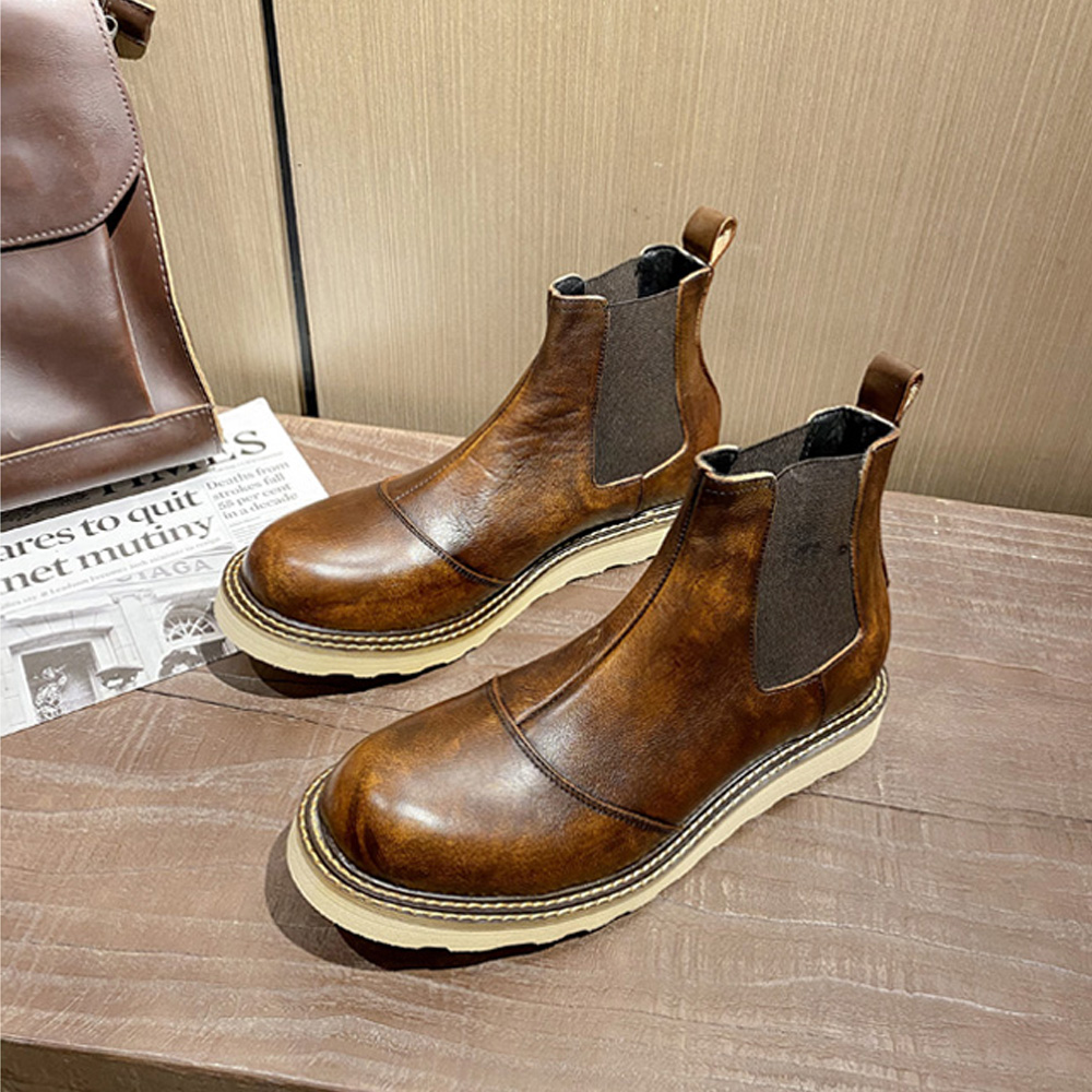 Stivaletti Chelsea in vera pel - Leather Work Oxfords recensione e prezzo