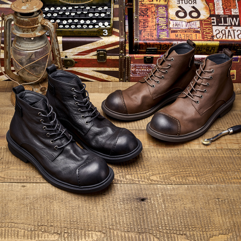 Stivali da lavoro retrò da uom - Leather Work Oxfords recensione e prezzo