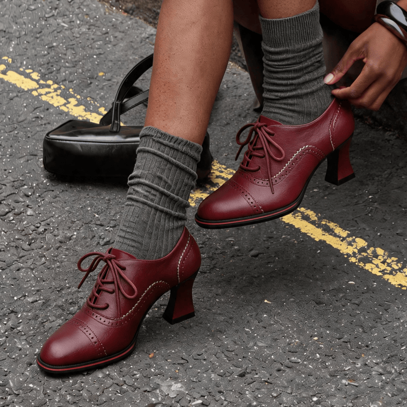 Scarpe Oxford da donna in ecop - Leather Work Oxfords recensione e prezzo