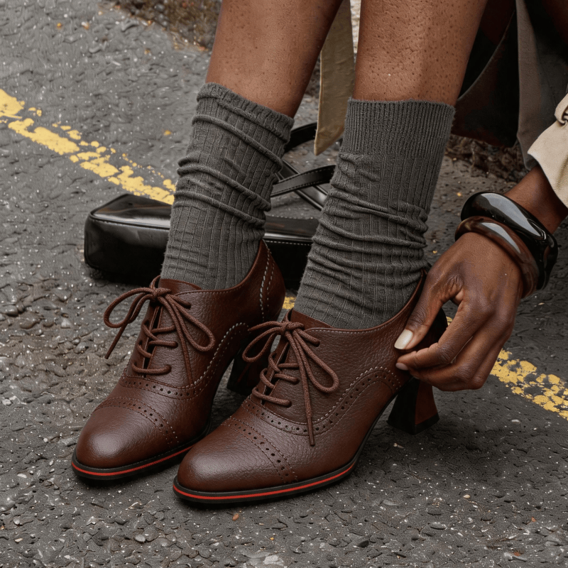 Scarpe Oxford da donna in ecop - Leather Work Oxfords recensione e prezzo